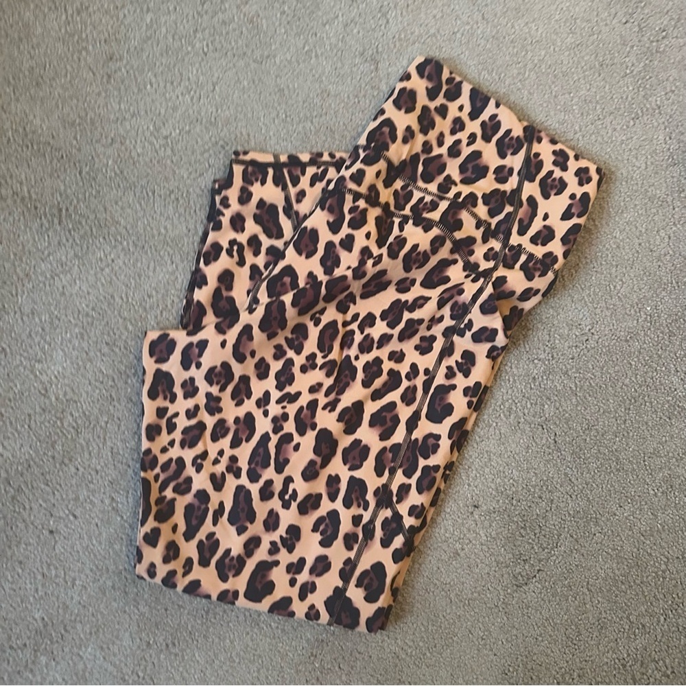 Fabletics Leopard Print Pants NWT